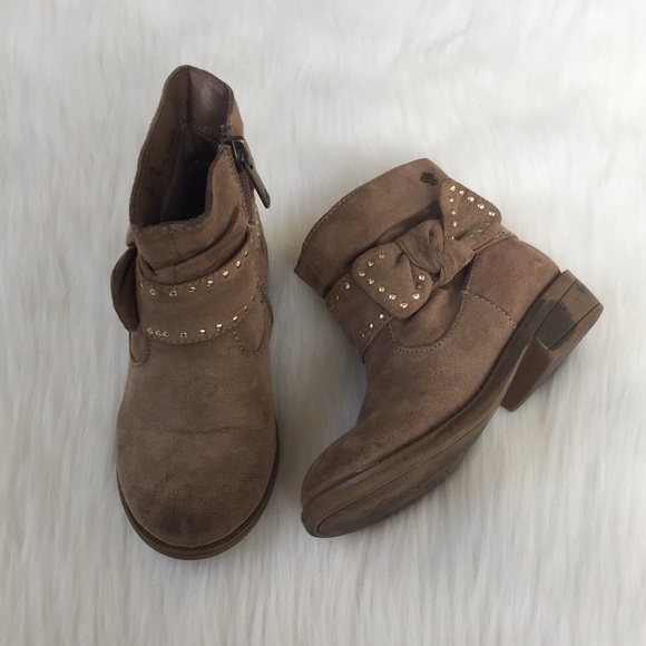 Nina Girls Studded Bow Ankle Booties - Picture 8 of 8